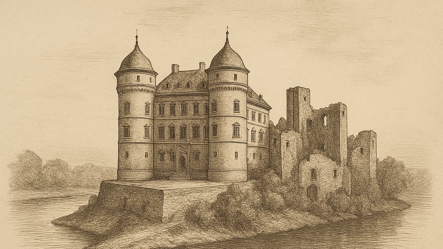 Bauska — litogrāfija