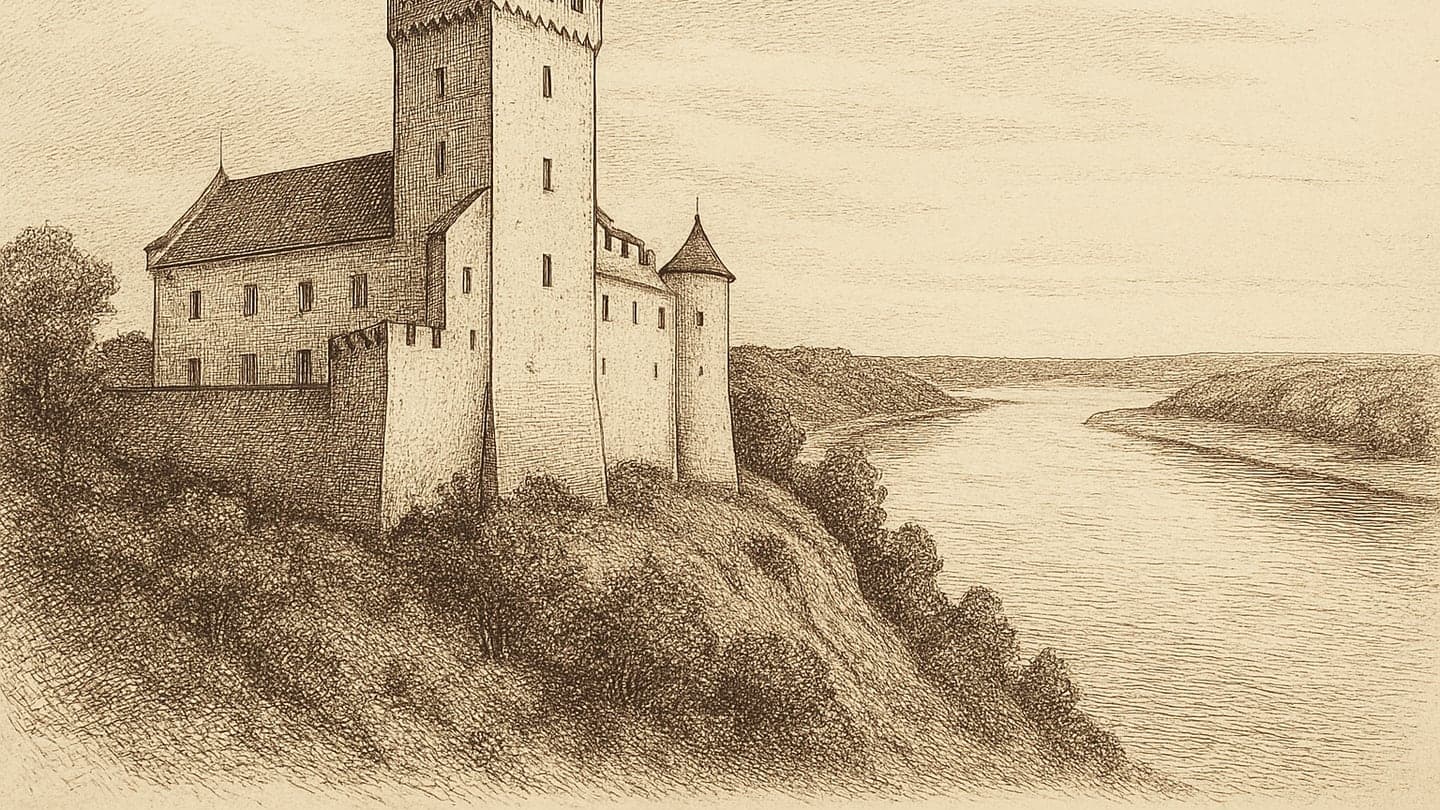 Jēkabpils — litogrāfija