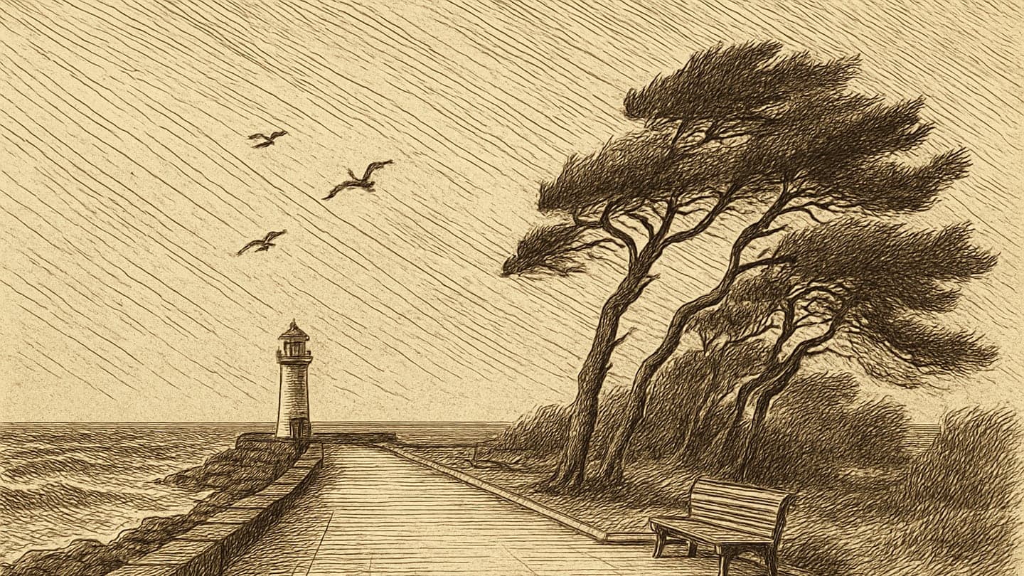 Liepāja — litogrāfija