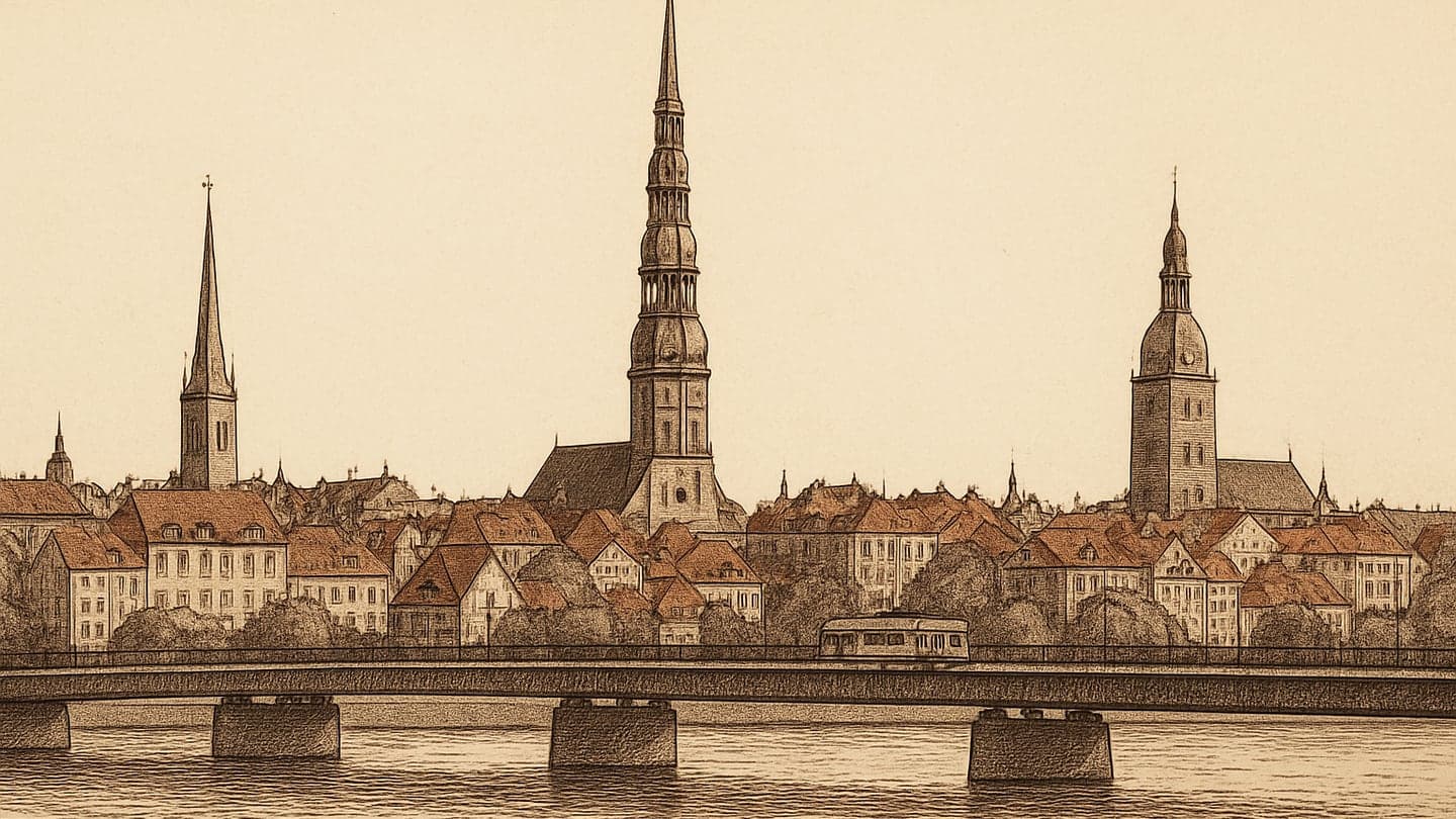 Rīga — litogrāfija