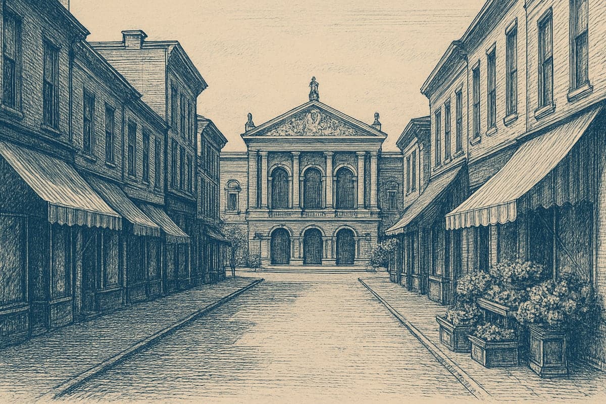 Centrs — litogrāfija