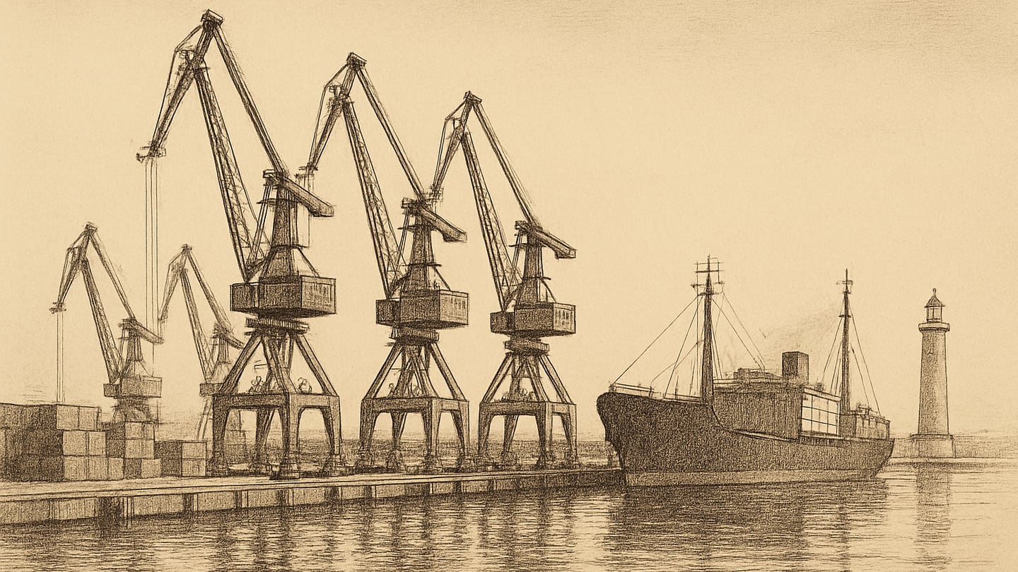 Ventspils — litogrāfija
